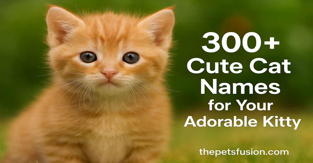 300+ cute cat names for your adorable kitty
