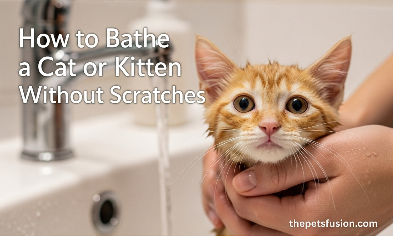How to Bathe a Cat or Kitten Without Scratches